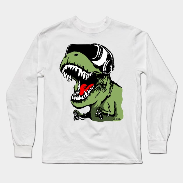 VR Trex Long Sleeve T-Shirt by NewSignCreation